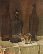 Juan Gris Siphon and winebottle Norge oil painting reproduction